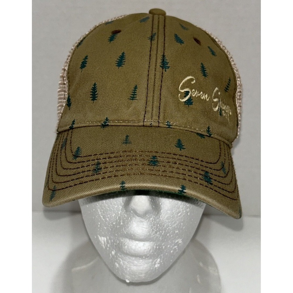Legacy Seven Springs Pennsylvania Pine Tree Snapback Hat Cap Baseball Hat Mesh
